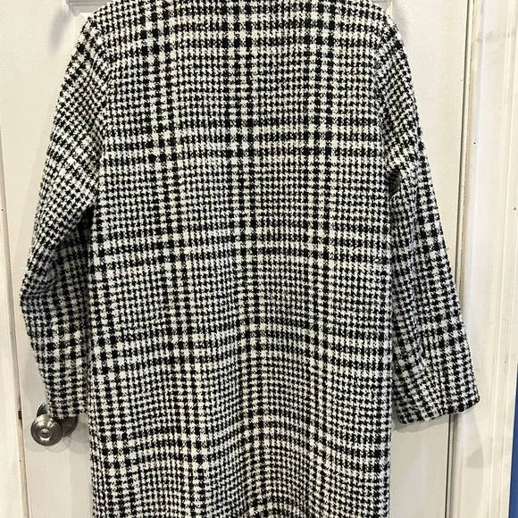 American Eagle Outfitters Houndstooth Pea Coat S - Picture 3 of 11